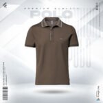 Premium Double PK Cotton Polo - Coffee Quartz