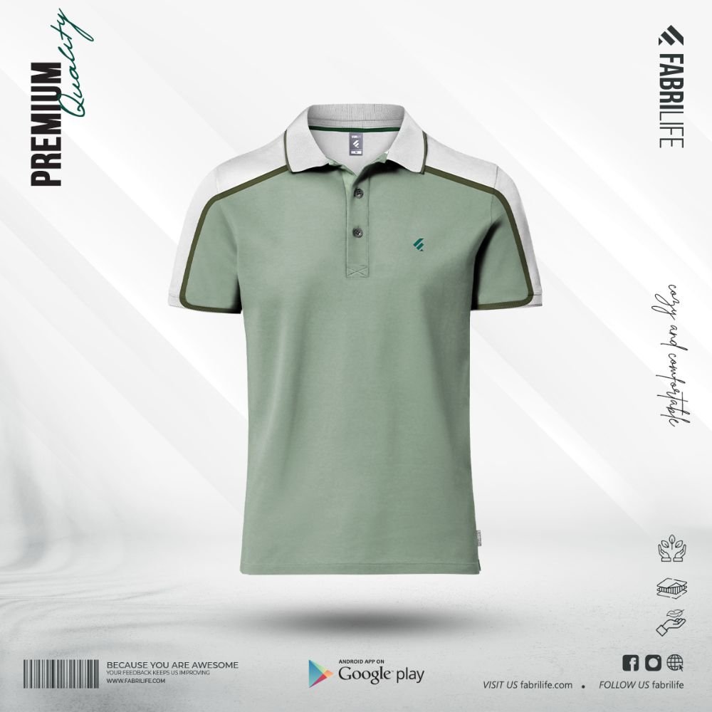 P-2 Designer Edition Single Jersey Knitted Cotton Polo- Hallmark - Image 1