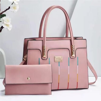 Wholesale Price Women Fashion Handbag New Model Large Capacity 2 Piece Handbag